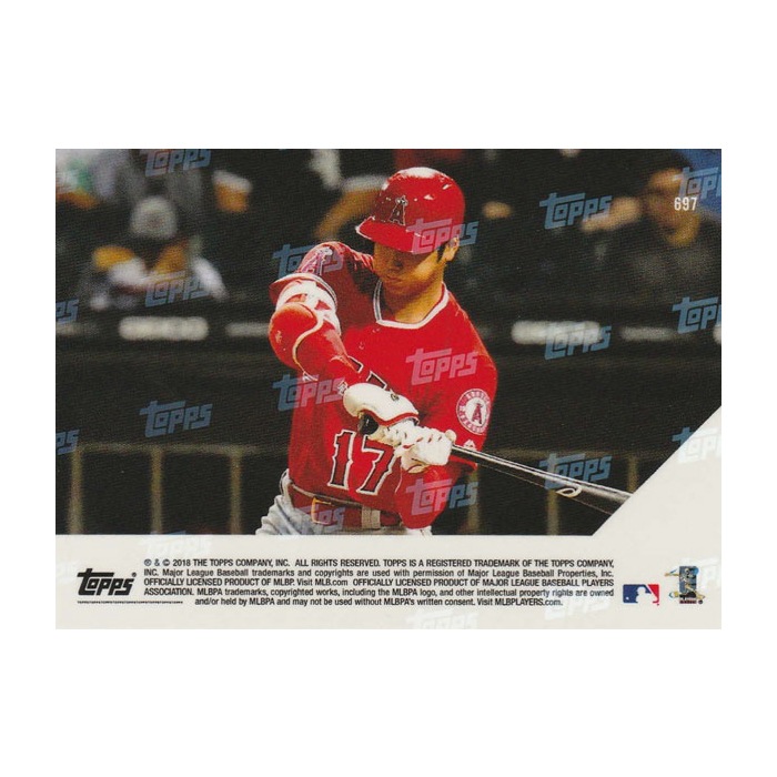 大谷翔平 #697 Topps Now Card 19号本塁打、日本人選手1年目の最多