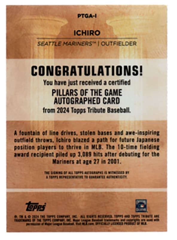 MLB イチロー 21 TOPPS 15枚限定直筆サインジャージカード MLB イチロー 21 TOPPS 15枚限定直筆サインジャージカード Yahoo