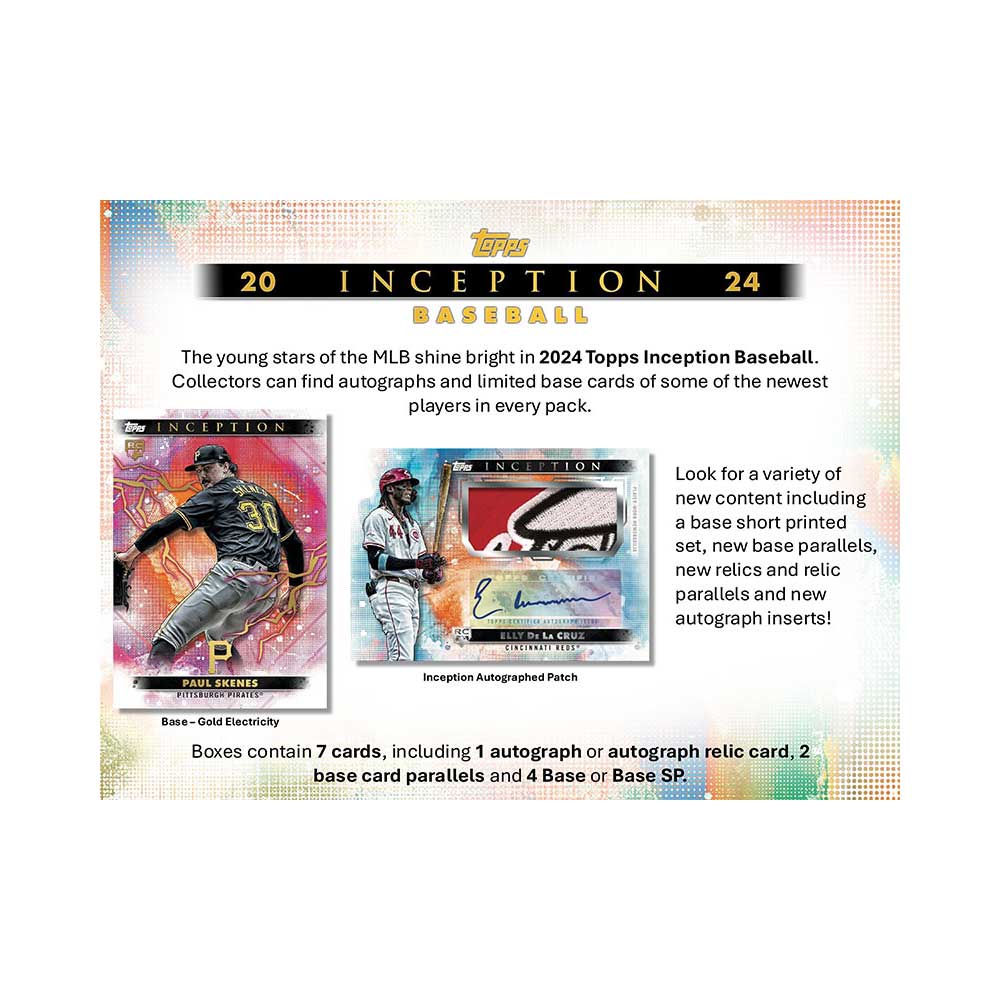 MLB 2024 Topps Inception Baseball Box 6/19入荷 ｜カード
