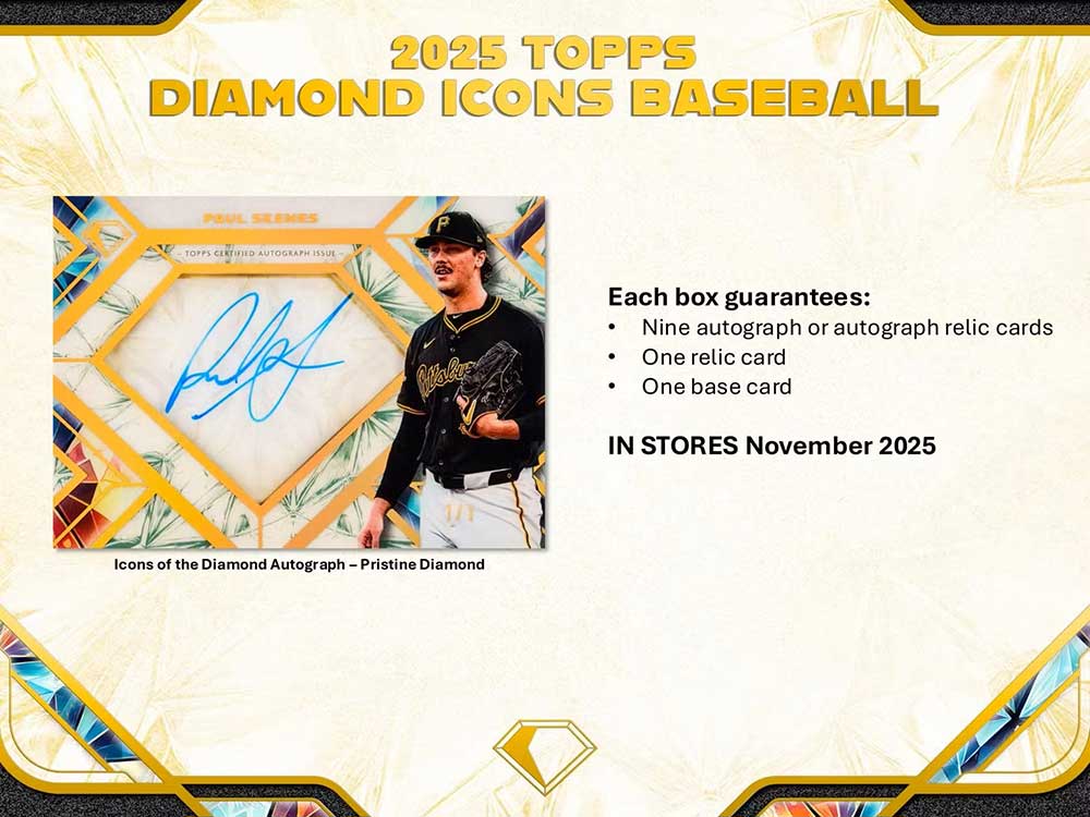 MLB 2025 Topps Diamond Icons Baseball Hobby Box 10/24入荷