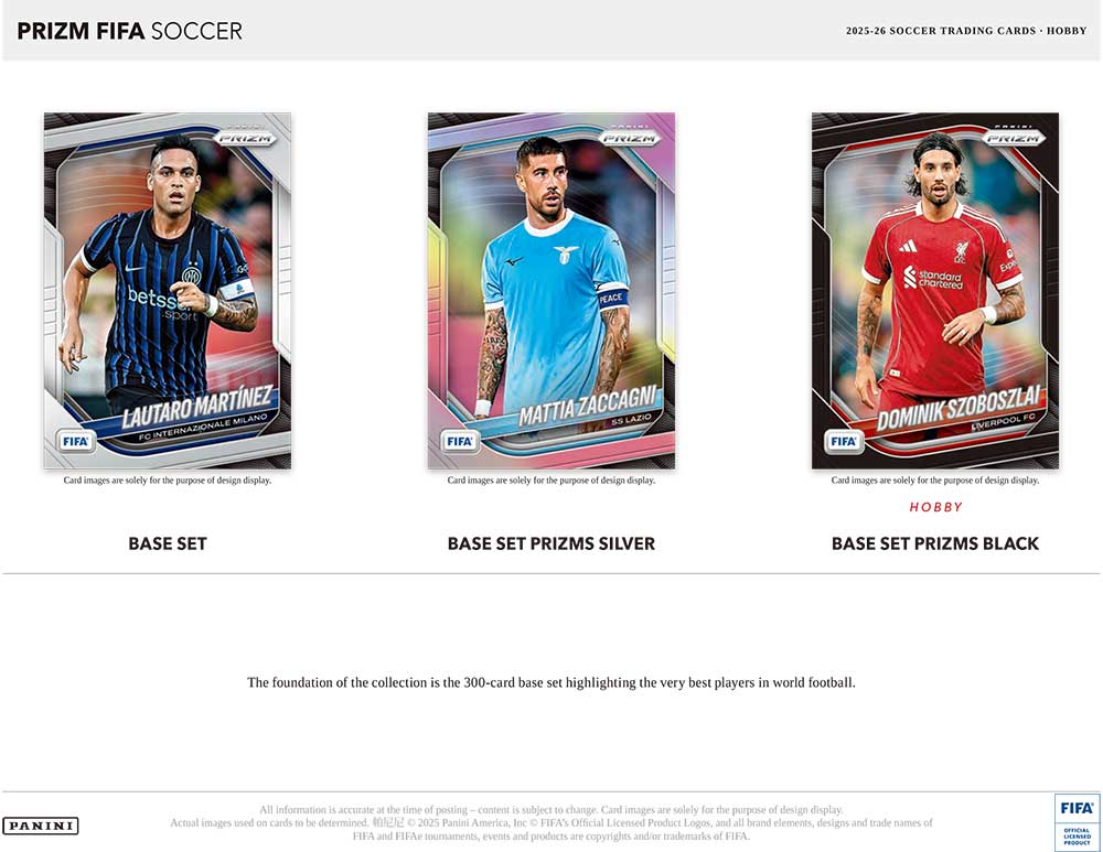 2025-26 Panini Prizm FIFA Soccer Hobby Box 5/9入荷 ｜カード