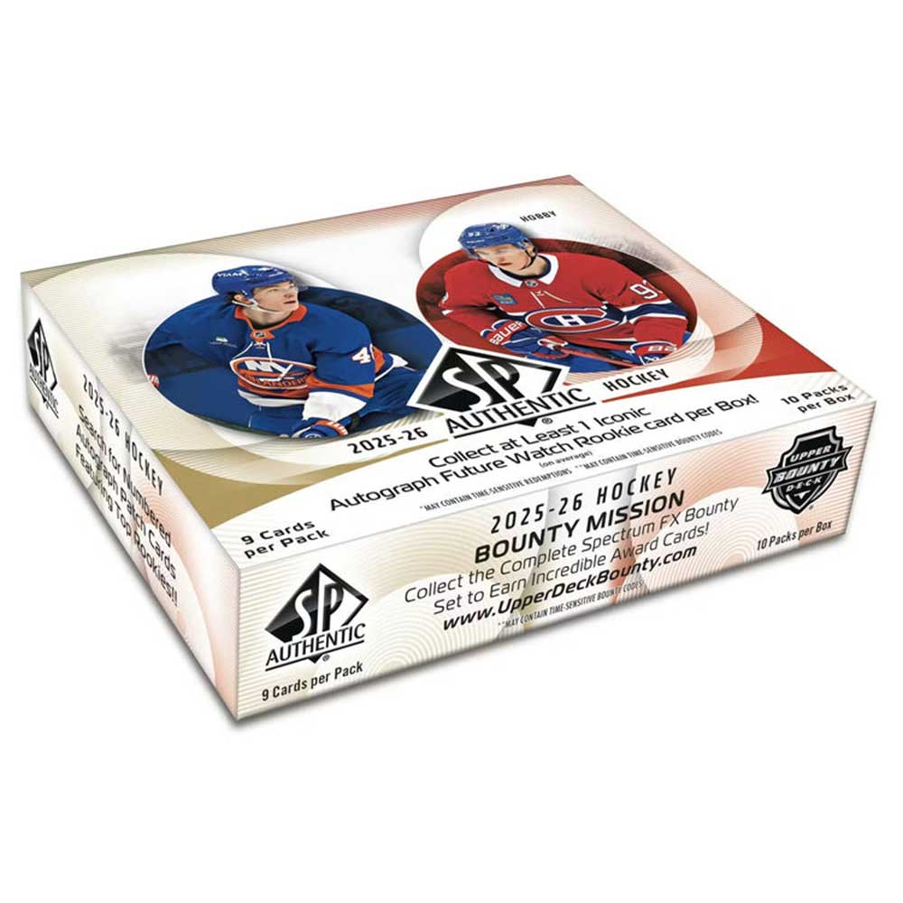 NHL 2025-26 UD SP Authentic Hockey Hobby Box 6/25入荷！！ ｜カード
