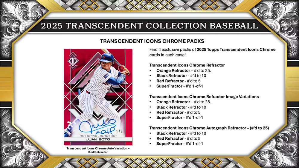 MLB 2025 Topps Transcendent Collection Baseball Hobby 4/2発売
