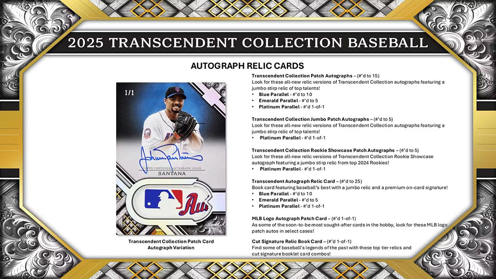 MLB 2025 Topps Transcendent Collection Baseball Hobby 4/2発売