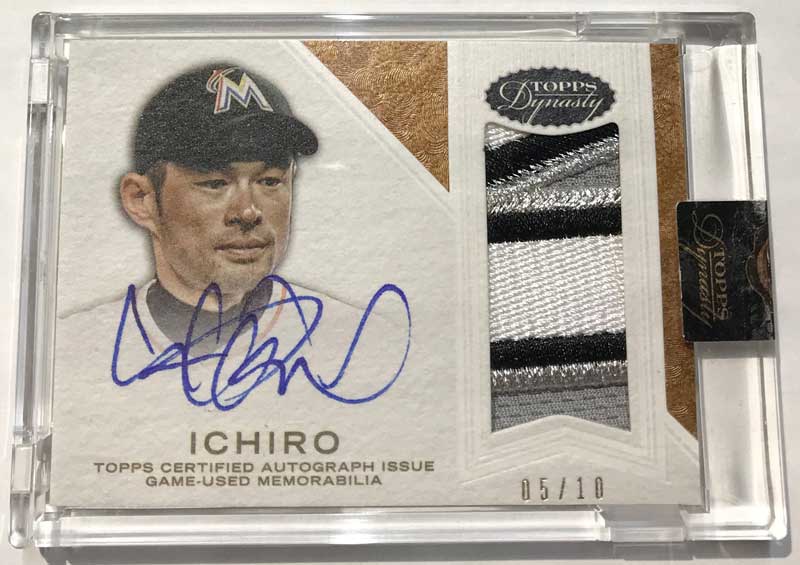イチロー MLBカード 2016 Topps Dynasty Autographed Patches 05/10 