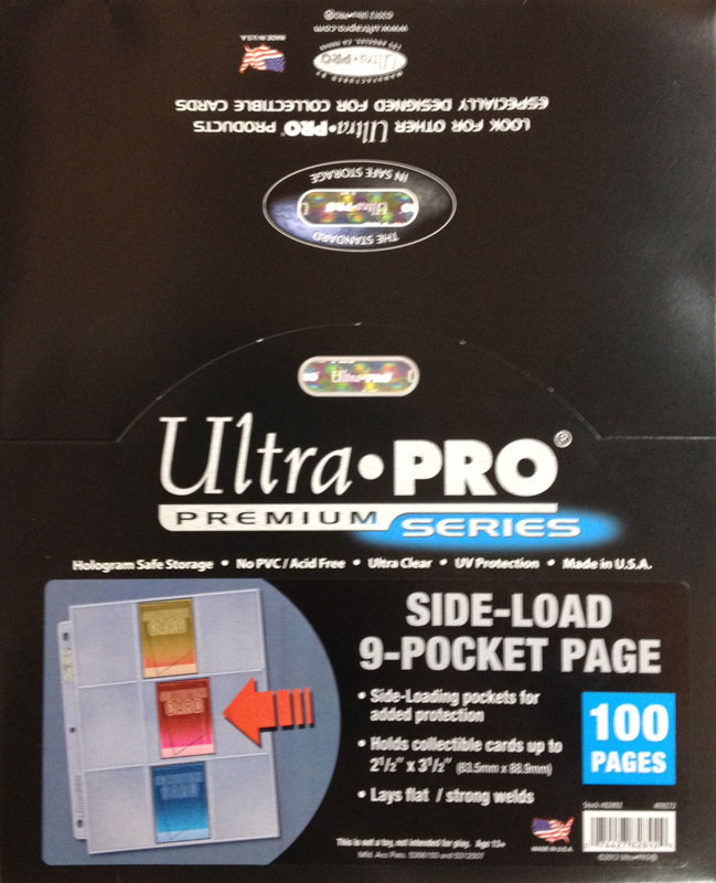 ウルトラプロ (Ultra Pro) 9ポケットページ (横入れタイプ) 3穴