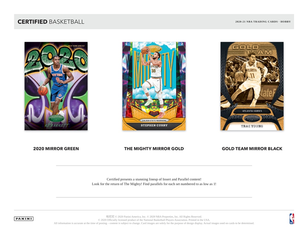 NBA 2020-21 Panini Certified Basketball ｜カード