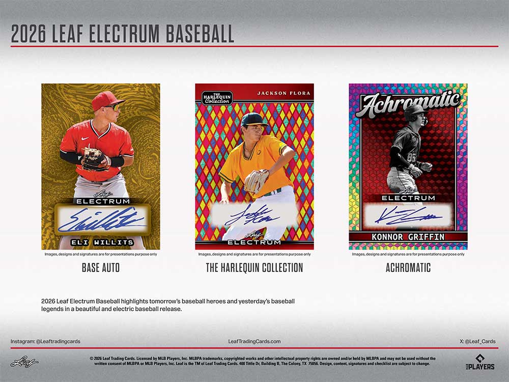 2026 Leaf Electrum Baseball Hobby Box 6/26入荷！ ｜カード