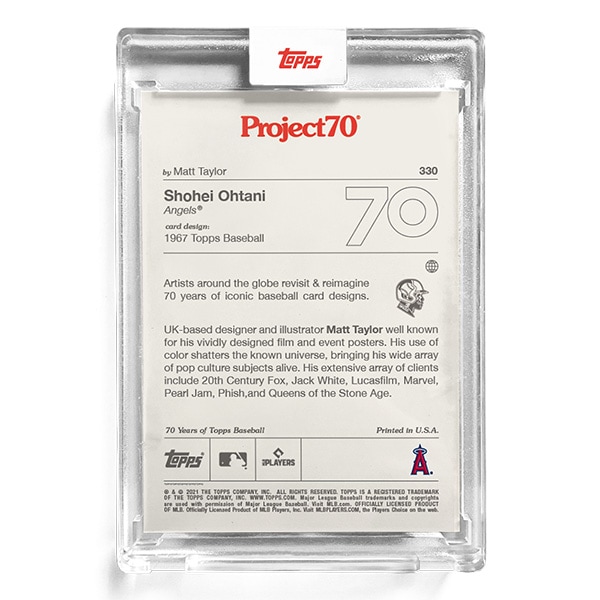 大谷投手　project70　カード Amazon.co.jp: 大谷翔平 Topps Project70 カード トップス