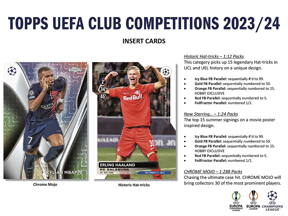 2023-24 Topps UEFA Club Competitions Soccer Cards Box 4/12