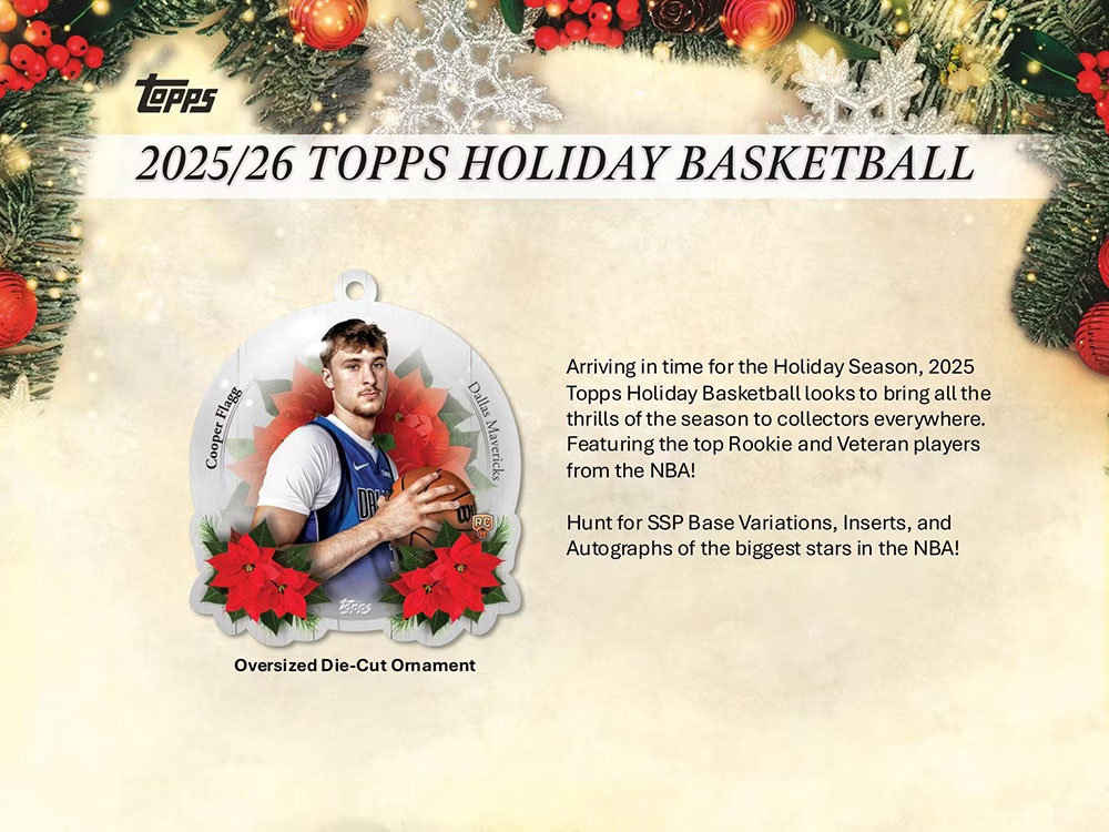 NBA 2025-26 Topps Holiday Basketball Mega Box 10/31入荷 ｜カード