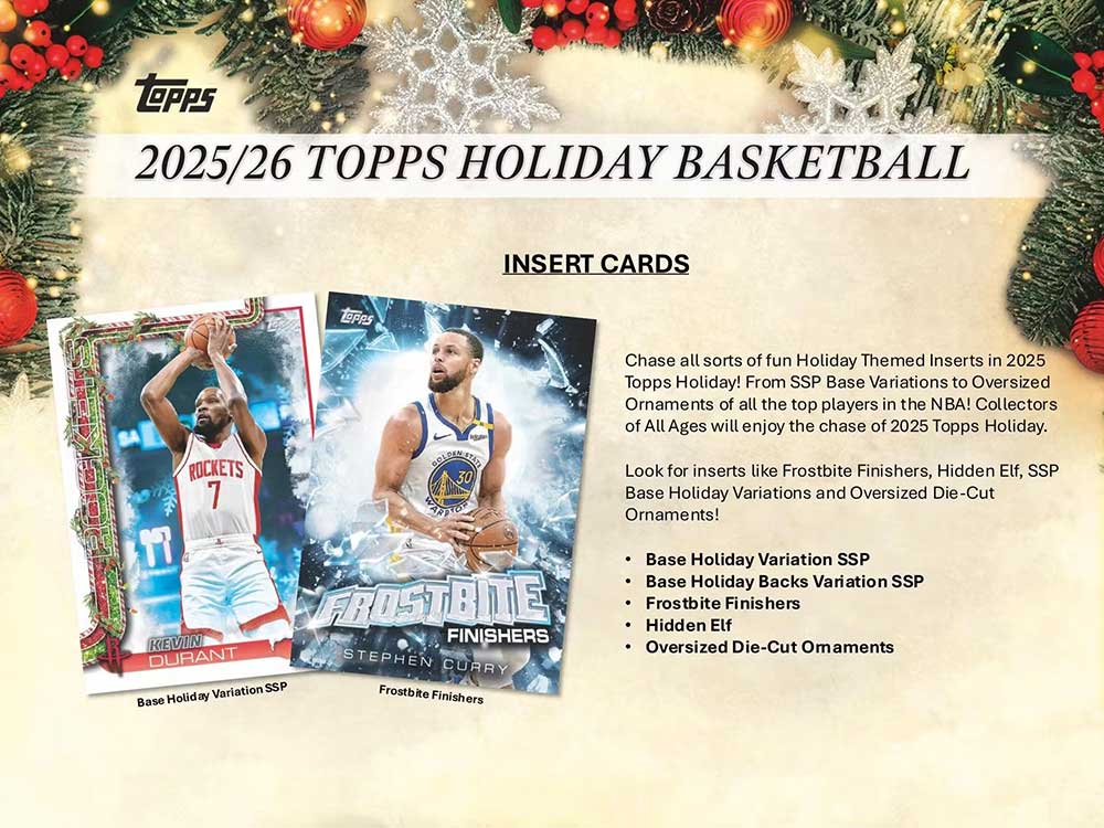 NBA 2025-26 Topps Holiday Basketball Mega Box 10/31入荷 ｜カード 