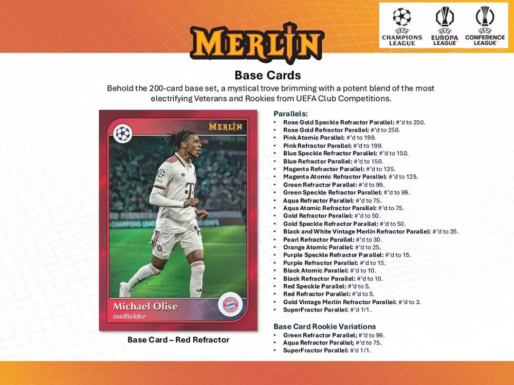 予約）2024-25 Topps Merlin UEFA Club Competitions Soccer Value Box