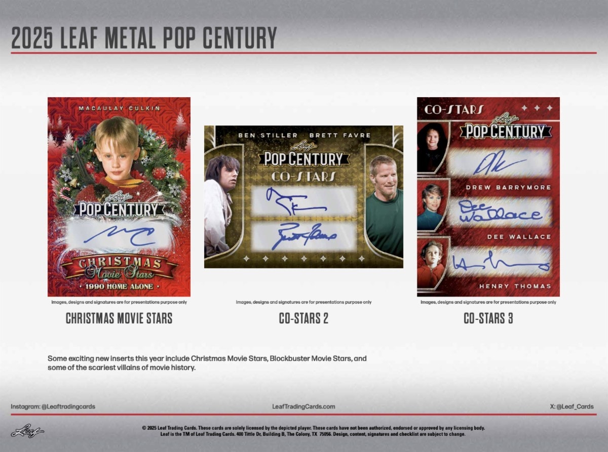 2025 Leaf Metal Pop Century Trading Cards Box 4/25入荷