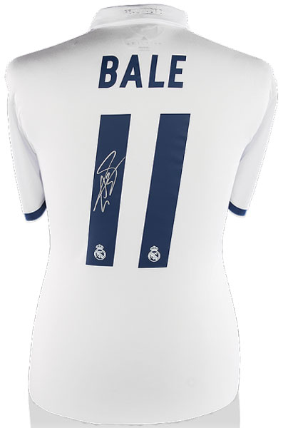 쥹٥ ľɮꥸ㡼 2016-17 쥢롦ޥɥ꡼ ۡ Gareth Bale Back Signed Real Madrid 2016-17 Home Shirt