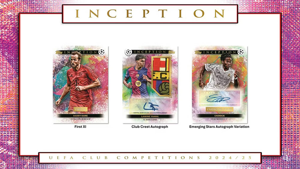 2024-25 Topps Inception UEFA Club Competitions Soccer Hobby Box 1
