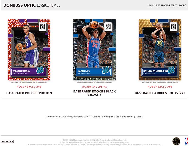 NBA 2022-23 Panini Donruss Optic Basketball Hobby版 5/18入荷