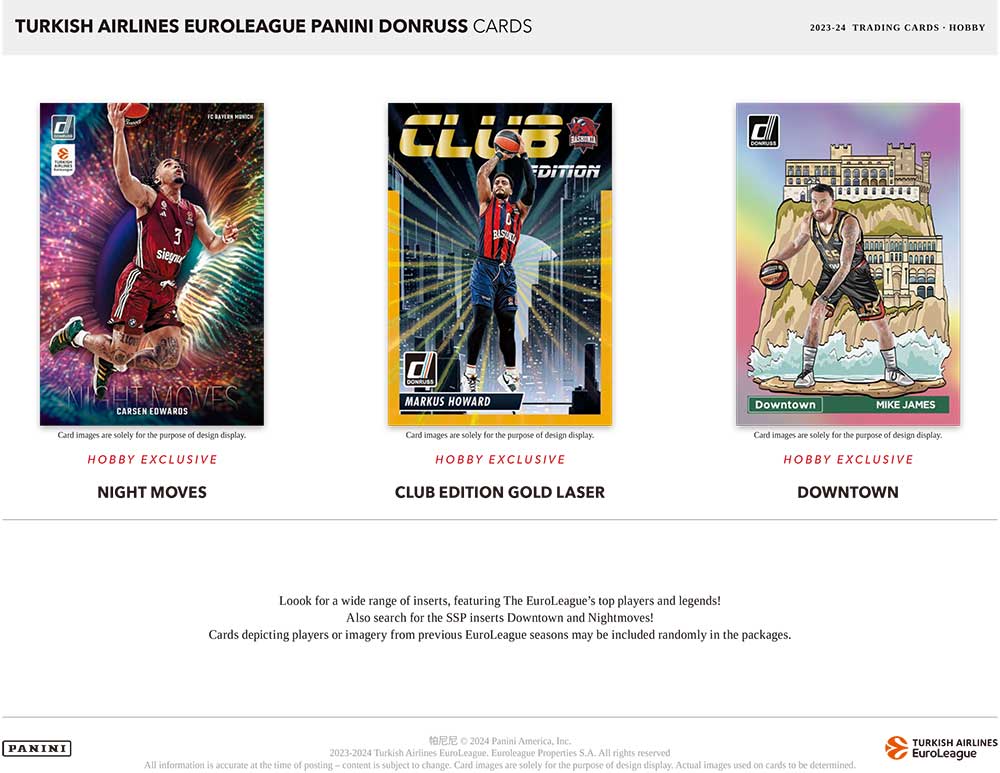 Box+デッキ+パック NBA 2023-24 PANINI DONRUSS EUROLEAGUE 2023-24 Panini Donruss Turkish Airlines EuroLeague