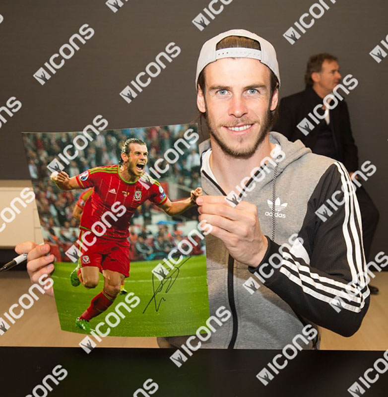 ガレスベイル選手の直筆サイン入り写真 ガレス・ベイル 直筆