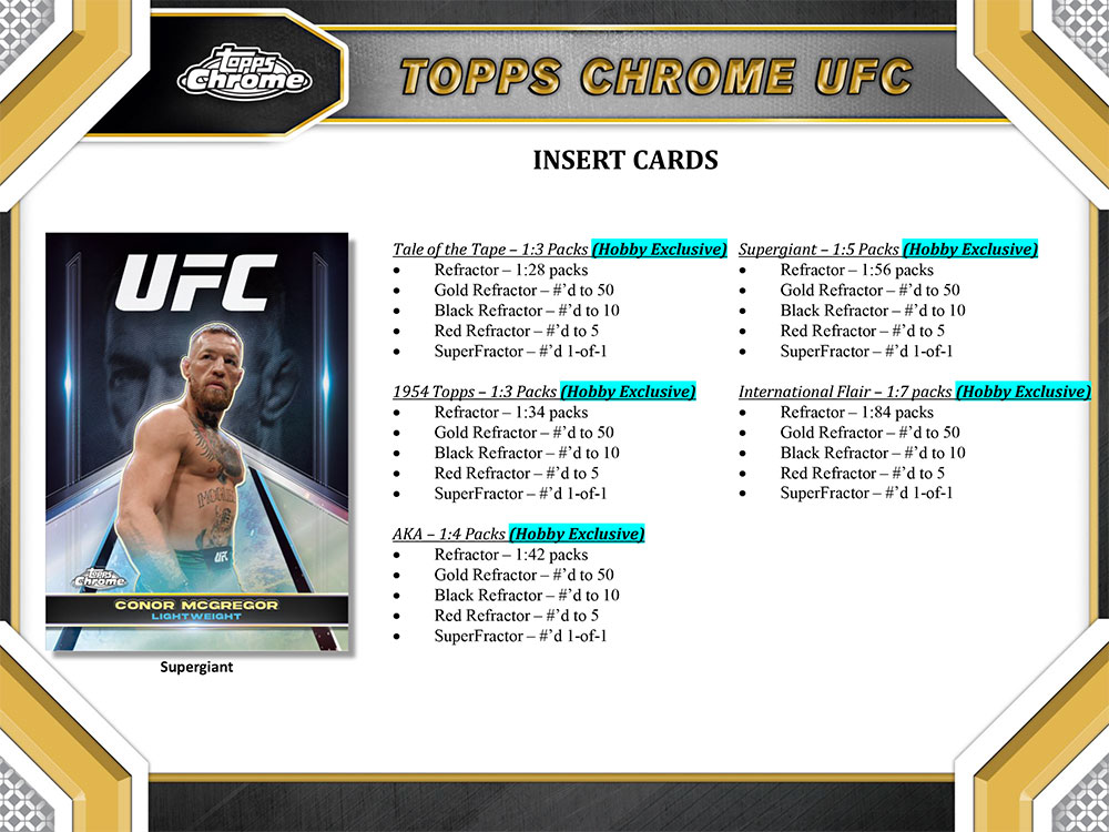 2024 Topps Chrome UFC Box 3/21