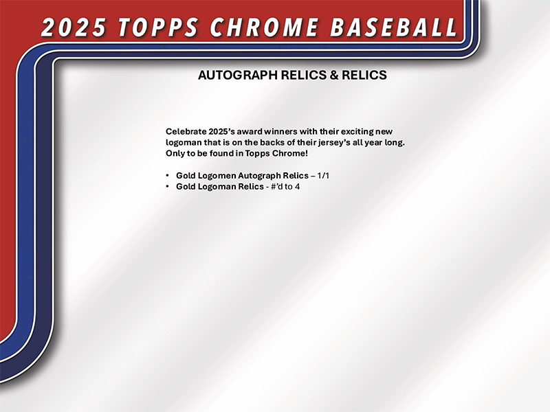 MLB 2025 Topps Chrome Baseball Jumbo Box 7/24入荷！ ｜カード