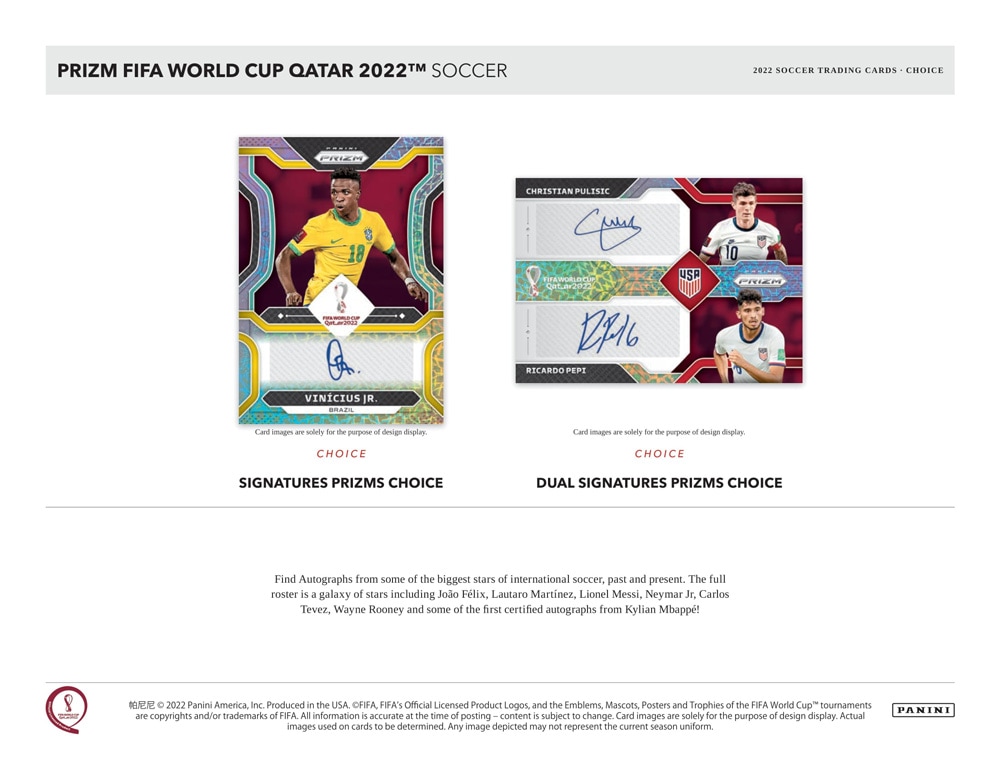 2022 Panini Prizm World Cup Qatar Soccer Cards Choice 11/19