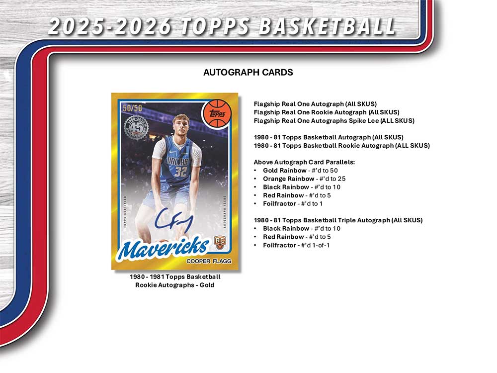 NBA 2025-26 Topps Flagship Basketball Mega Box 11/7入荷 ｜カード