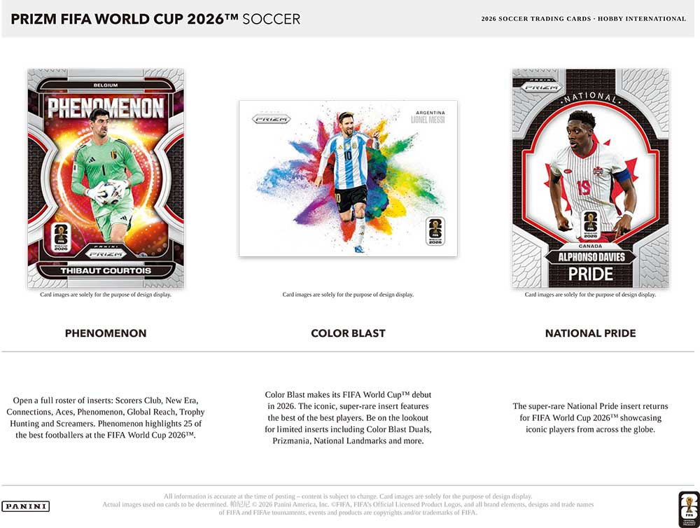 Panini Prizm FIFA World Cup 2026 Soccer Hobby International版 Box