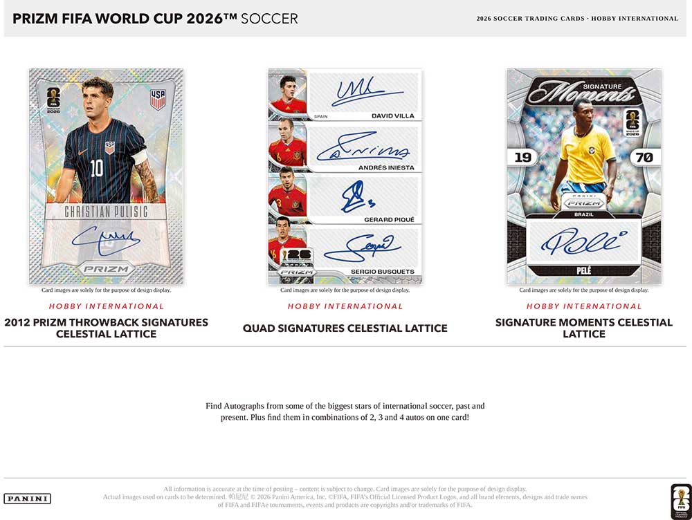 Panini Prizm FIFA World Cup 2026 Soccer Hobby International版 Box