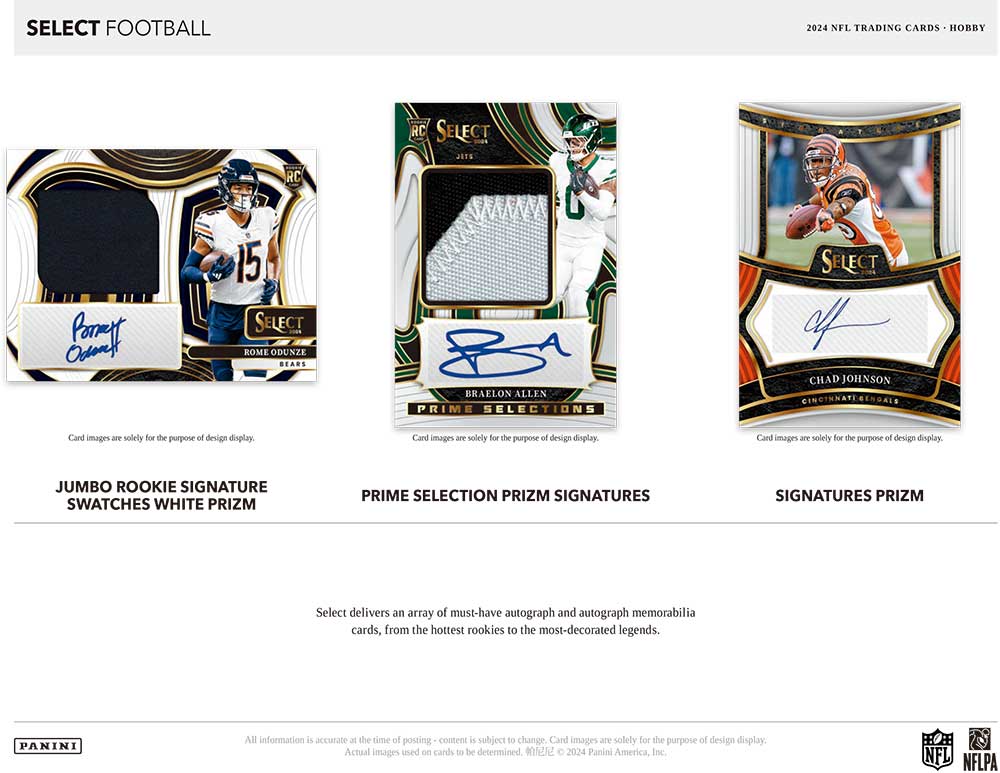 NFL 2024 Panini Select Football Hobby Box 5/29入荷 ｜カード