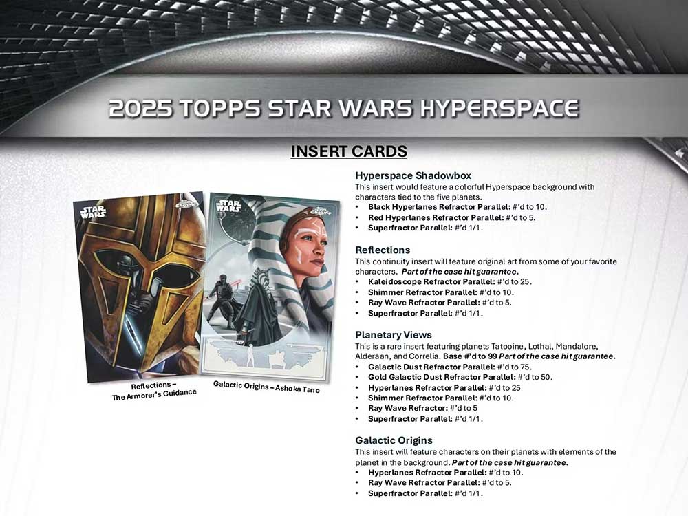2025 Topps Star Wars Hyperspace Hobby Box 1/9入荷！！ ｜カード