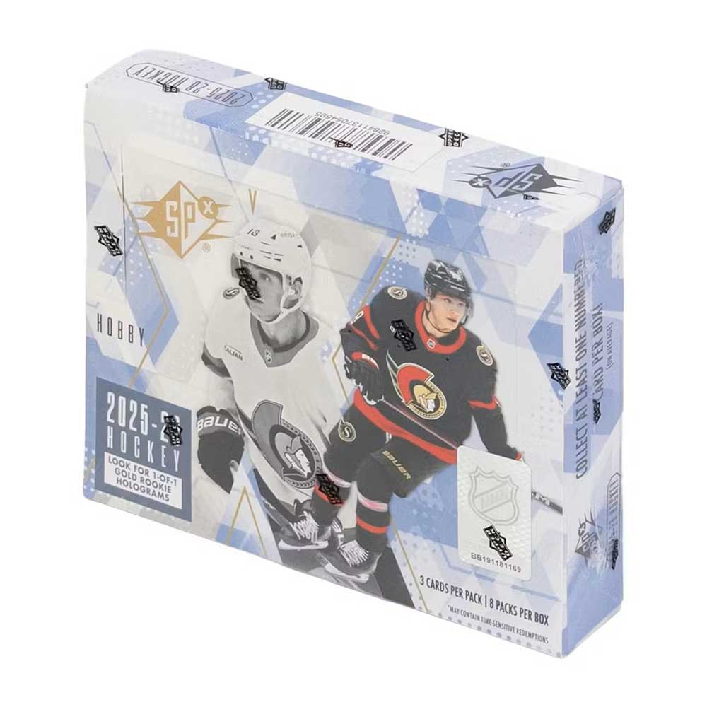 NHL 2025-26 UD SPx Hockey Hobby Box 5/7入荷 価格はTel 店頭販売中