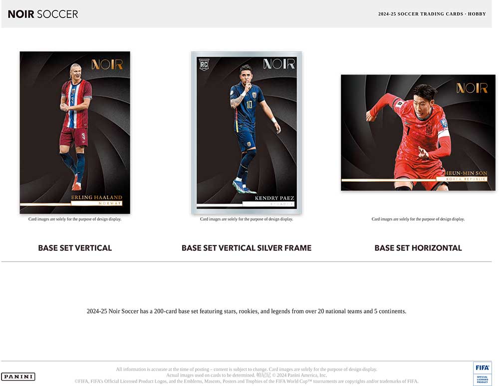 2024-25 Panini Noir Soccer Hobby Box 11/8入荷 ｜カード