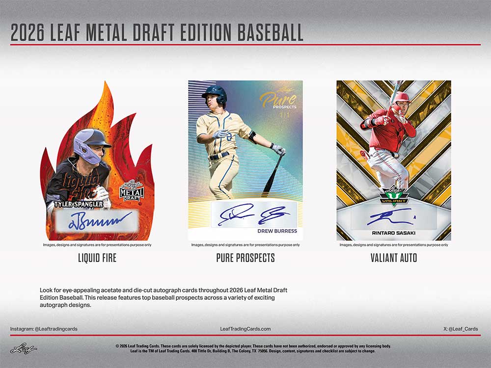 予約）2026 Leaf Metal Draft Edition Baseball Mega Box 7/10入荷予定