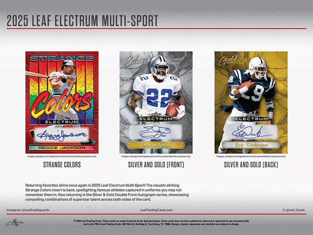 2025 Leaf Electrum Multi-Sport Super Mega Box 1/9入荷！！ ｜カード