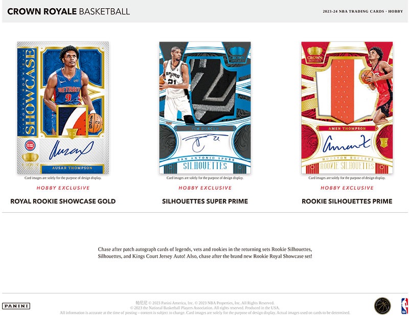 NBA 2023-24 Panini Crown Royale Basketball Box 5/9入荷