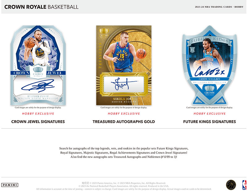 NBA 2023-24 Panini Crown Royale Basketball Box 5/9入荷