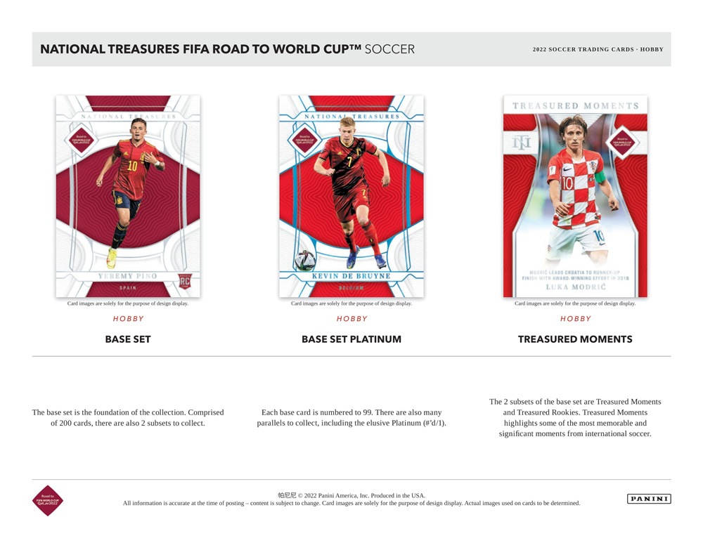 2022 Panini National Treasures FIFA Road to World Cup Soccer 4-Box
