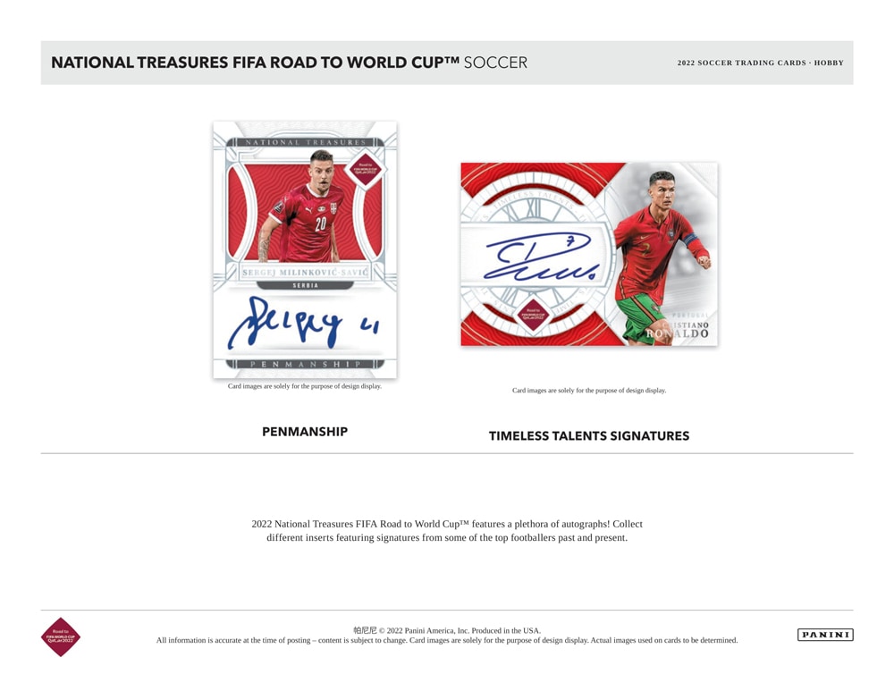 2022 Panini National Treasures FIFA Road to World Cup Soccer 4-Box