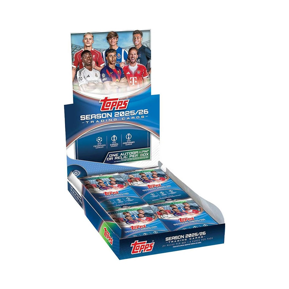 2025-26 Topps UEFA Club Competitions Soccer Hobby Box 1/16入荷
