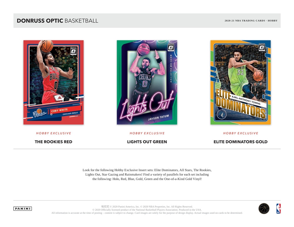 NBA 2020-21 Panini Donruss Optic Basketball Hobby ｜カード