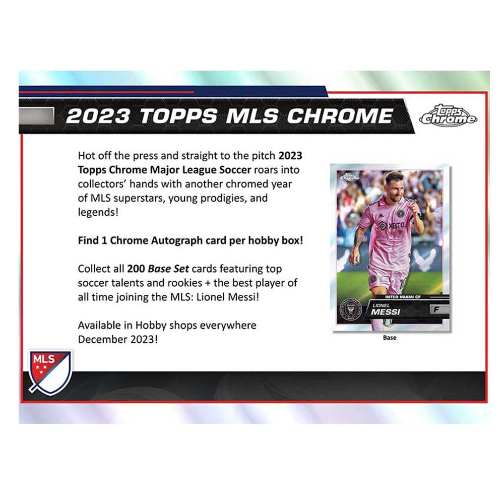 2023 Topps Chrome MLS Major League Soccer Hobby 12/27١