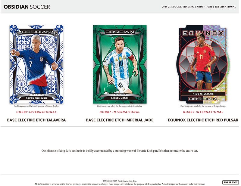 エデン アザール Panini Obsidian 15枚限定 ジャージナンバー 2024-25 Panini Obsidian Soccer Hobby International Box 8/16