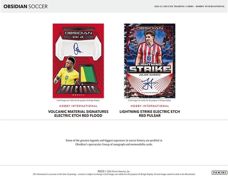 エデン アザール Panini Obsidian 15枚限定 ジャージナンバー 2024-25 Panini Obsidian Soccer Hobby International Box 8/16