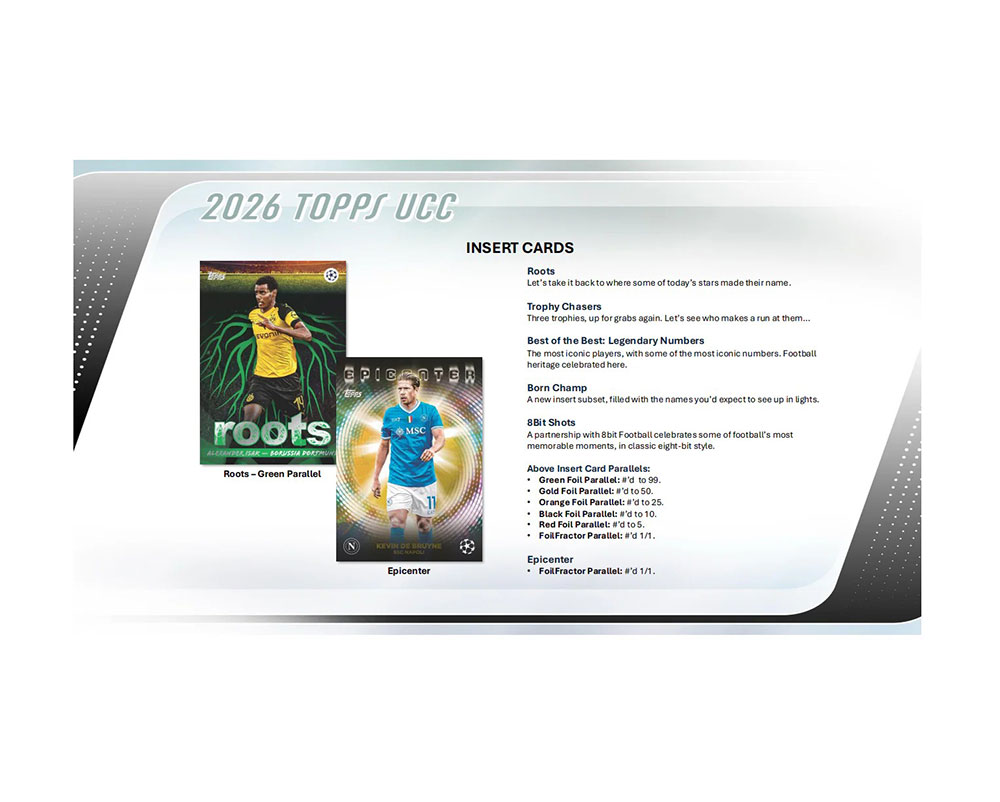 2025-26 Topps UEFA Club Competitions Soccer Value Box 1/16入荷