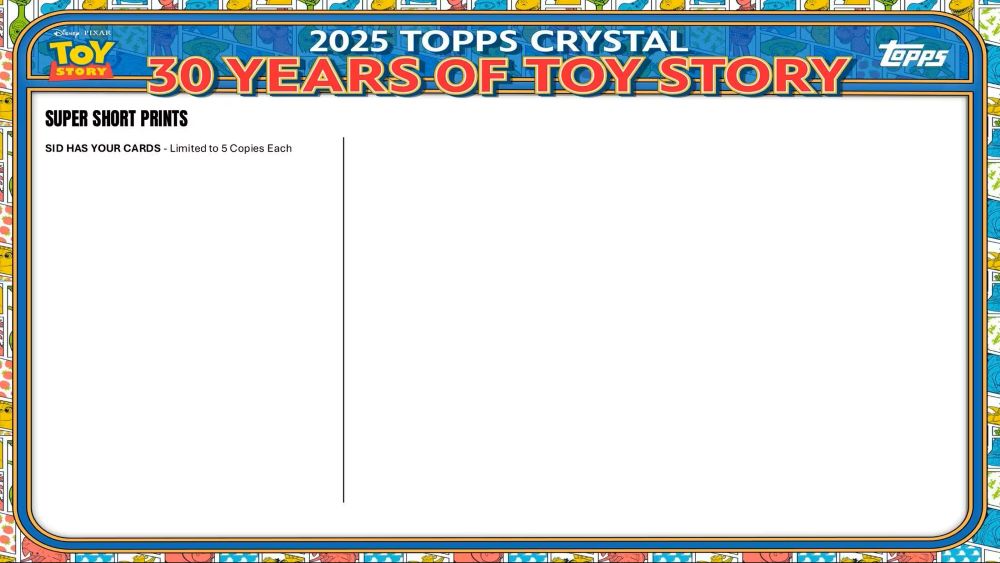 トイ・ストーリー 2025 Topps Crystal 30 Years of Toy Story Hobby