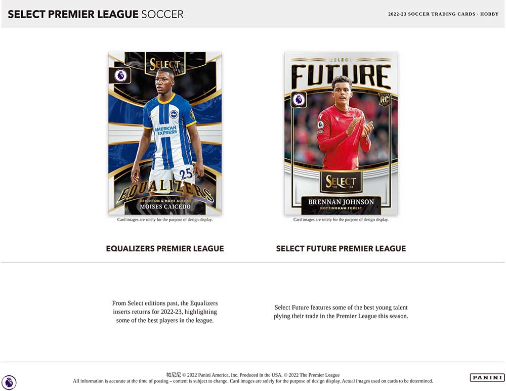 2022-23 Panini Select Premier League Soccer Hobby Box 5/10入荷