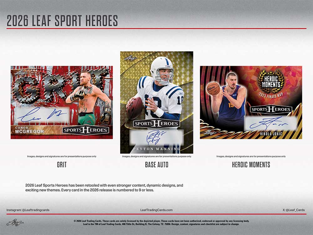 2026 Leaf Sports Heroes Box 1/28入荷！！ ｜カードファナティック