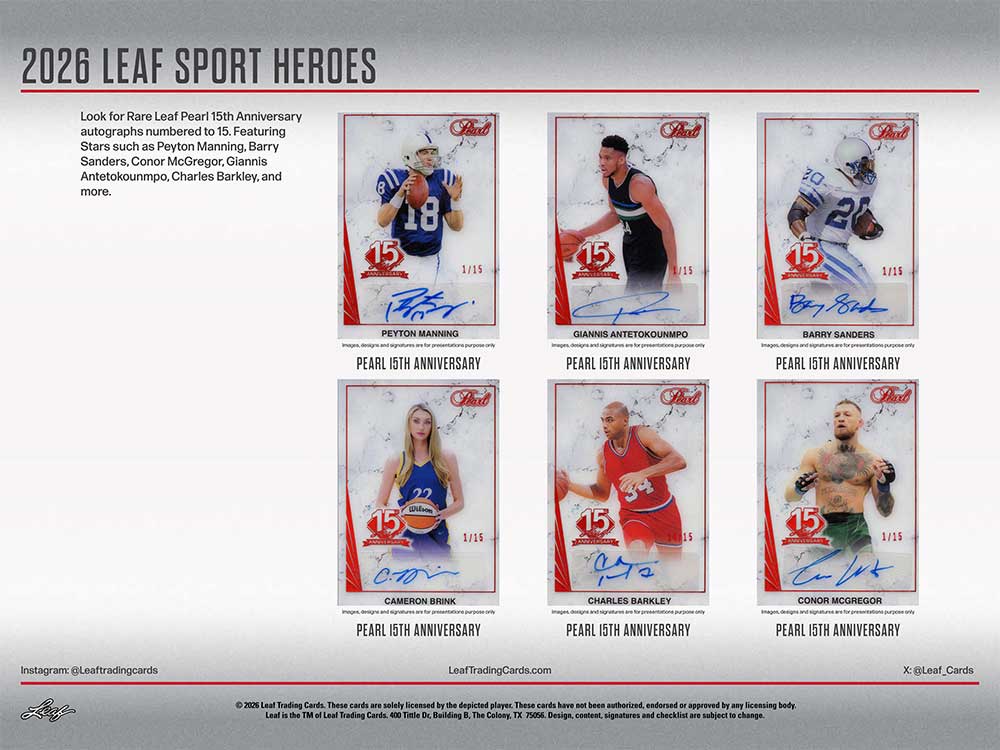 2026 Leaf Sports Heroes Box 1/28入荷！！ ｜カードファナティック
