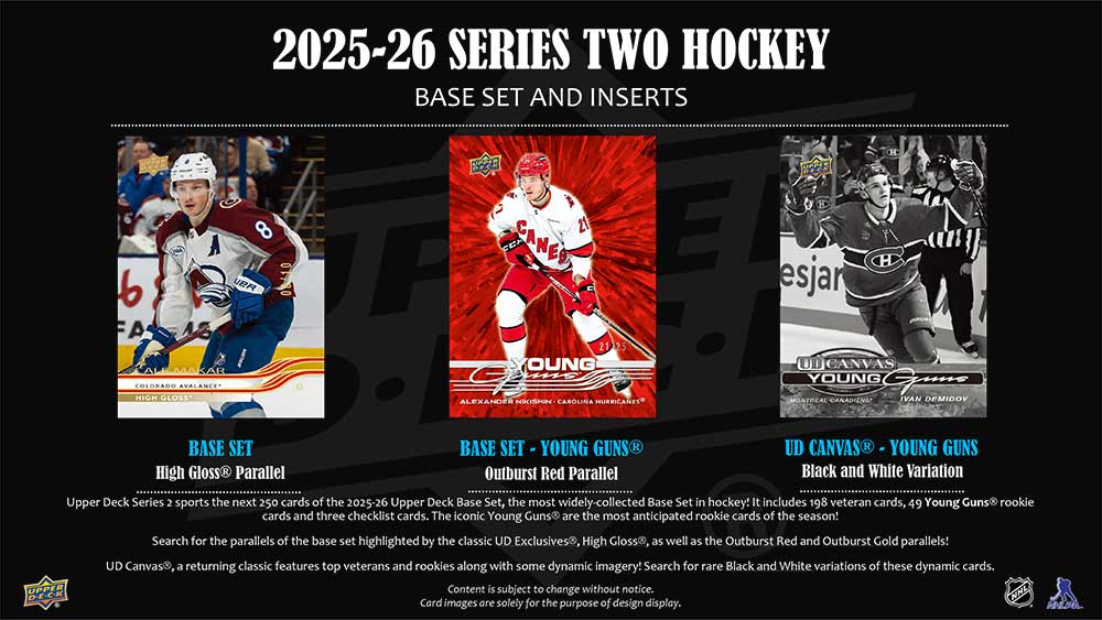 NHL 2025-26 Upper Deck Series 2 Hockey Hobby Box 3/5入荷予定 価格